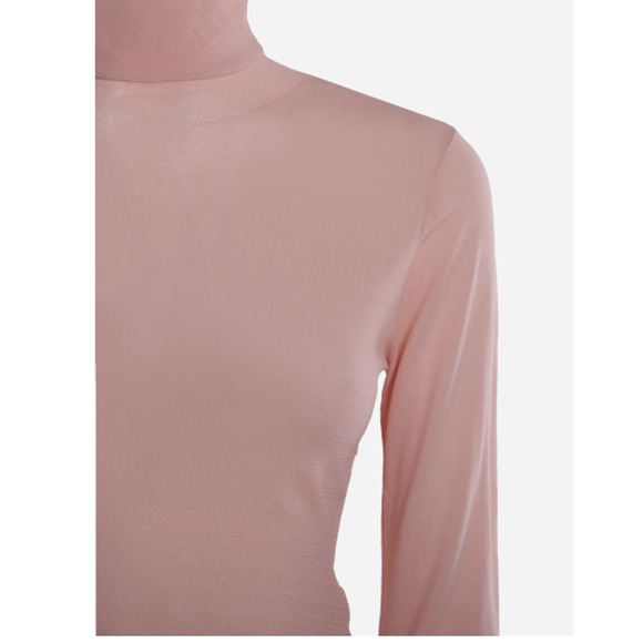 NWT For Love & Lemons Sadie Turtleneck in Transparent Pink - Picture 3 of 7